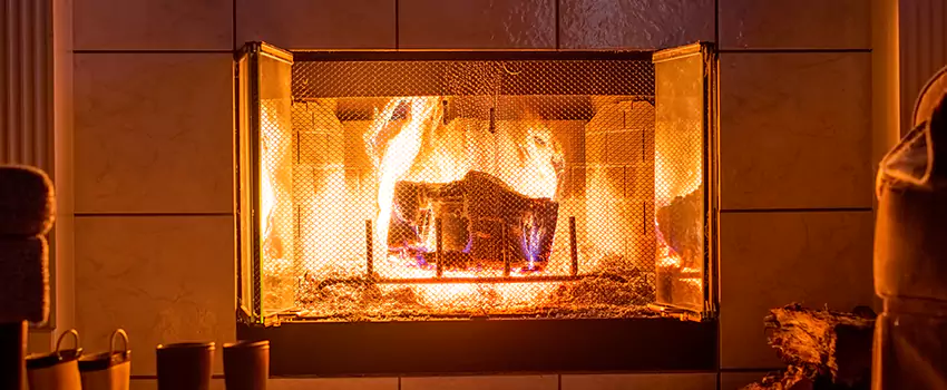 Mendota Hearth Landscape Fireplace Installation in Los Angeles, California